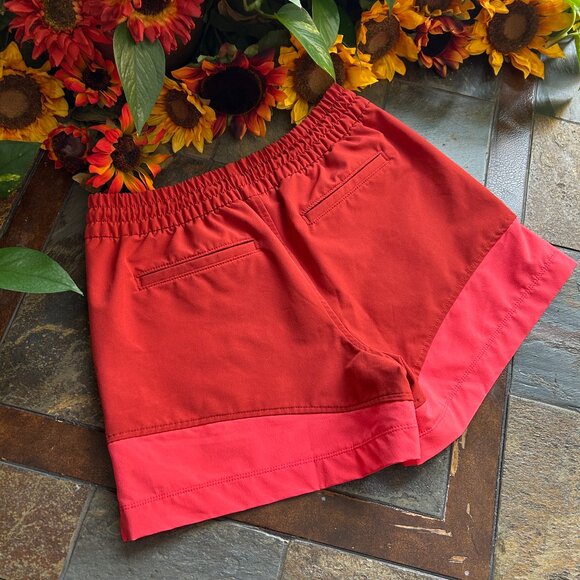 StretchTech Colorblock High-Waisted Athletic Shorts - Picture 9 of 14